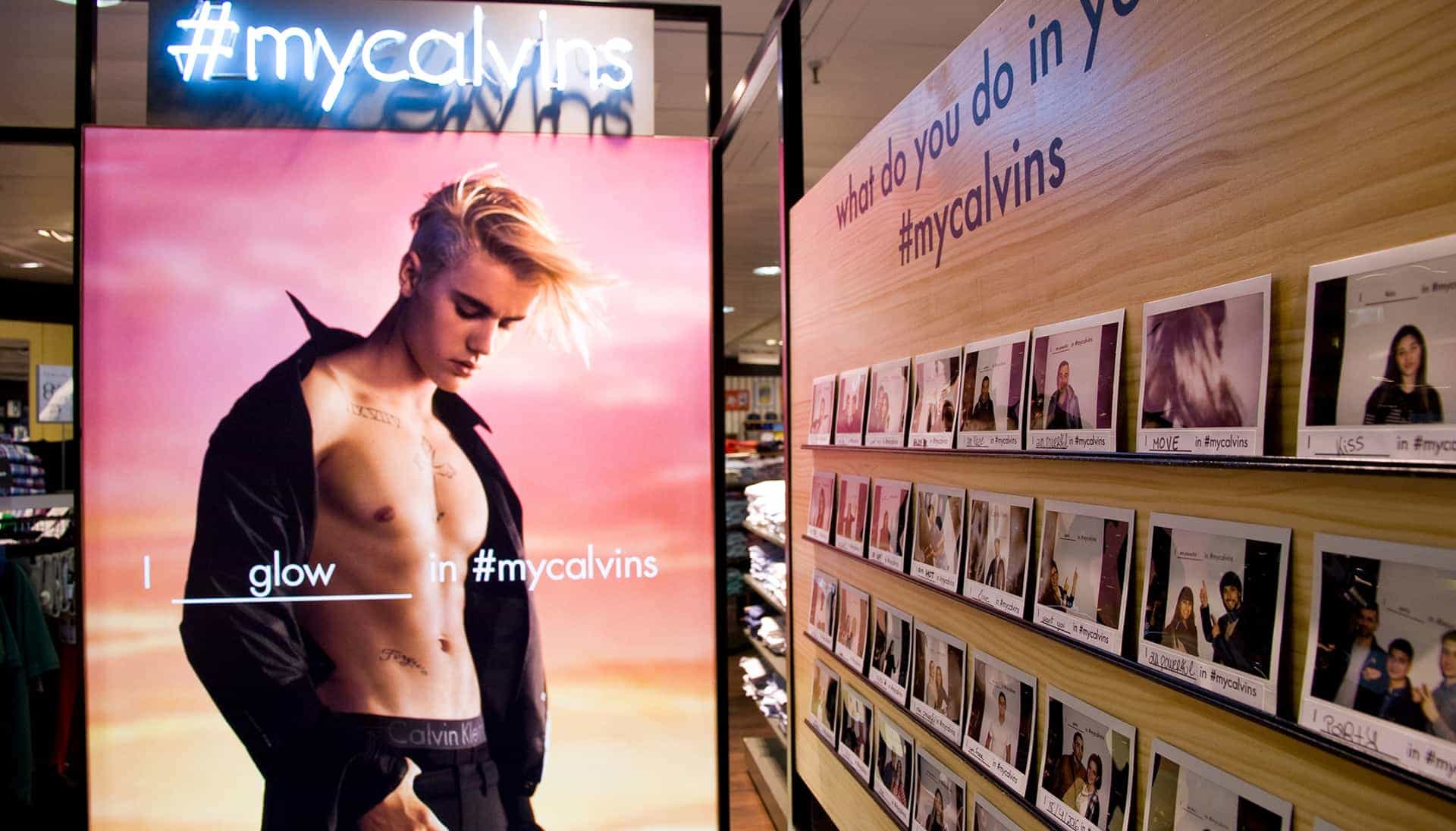 Estructura metálica para el proyecto de Calvin Klein en un pop-up