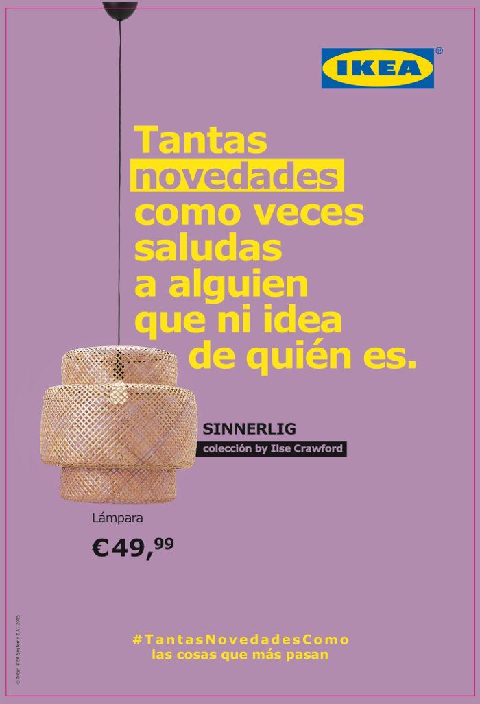 Cartel publicitario de la campaña de Ikea