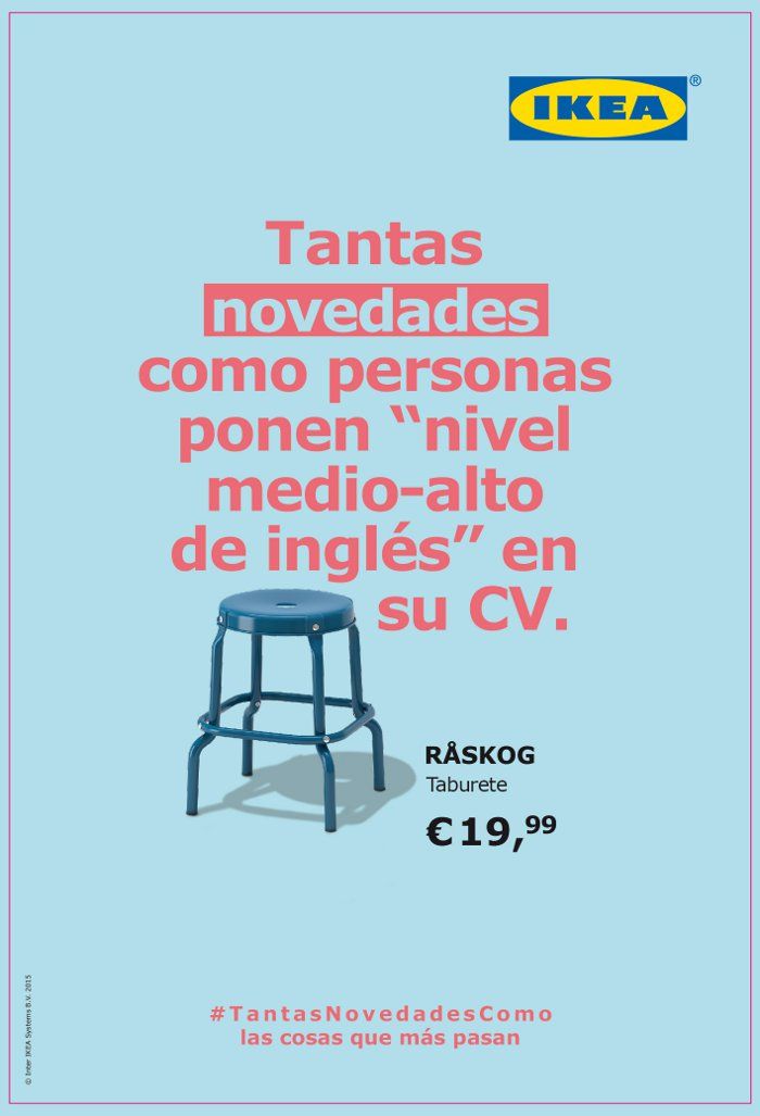 Cartel publicitario de la campaña de Ikea