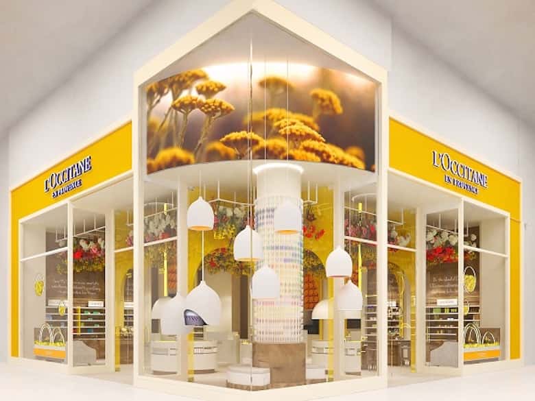 Diseño creativo para tienda de L’Occitane en Toronto