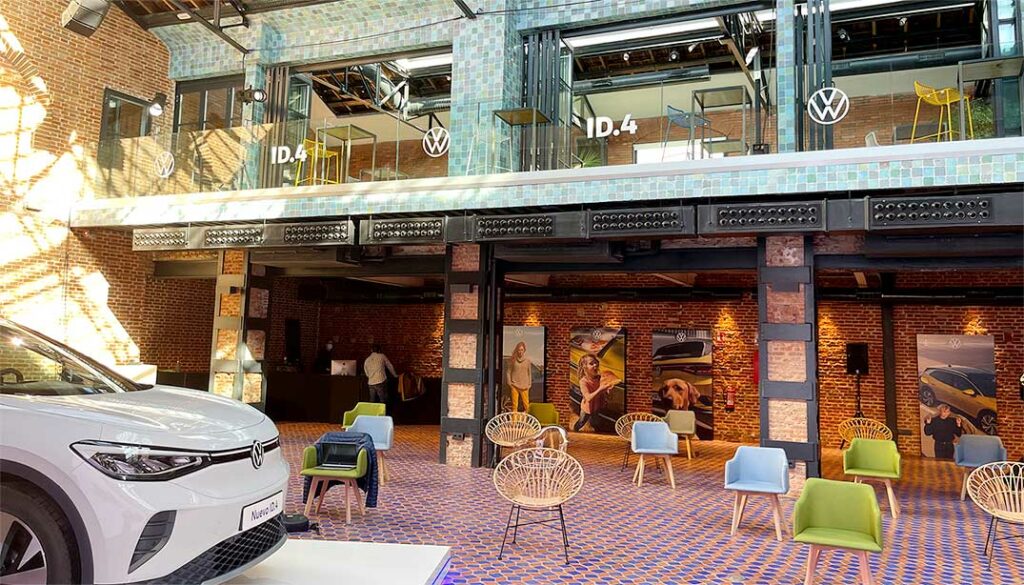 Producción e instalación evento para Volkswagen: el lanzamiento del nuevo ID4