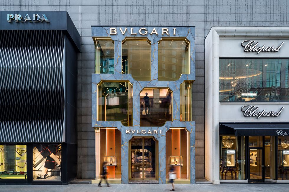 Escaparate de tienda Bulgari en Kuala Lumpur