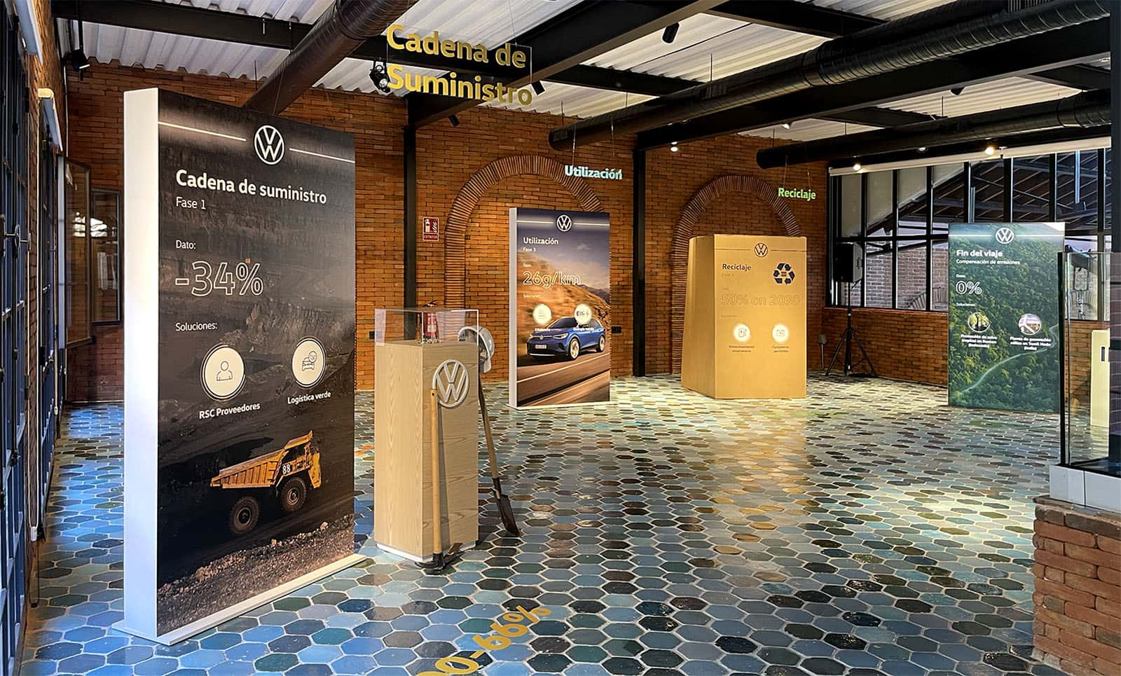 Decoración cajas de luz evento lanzamiento Volkswagen ID4