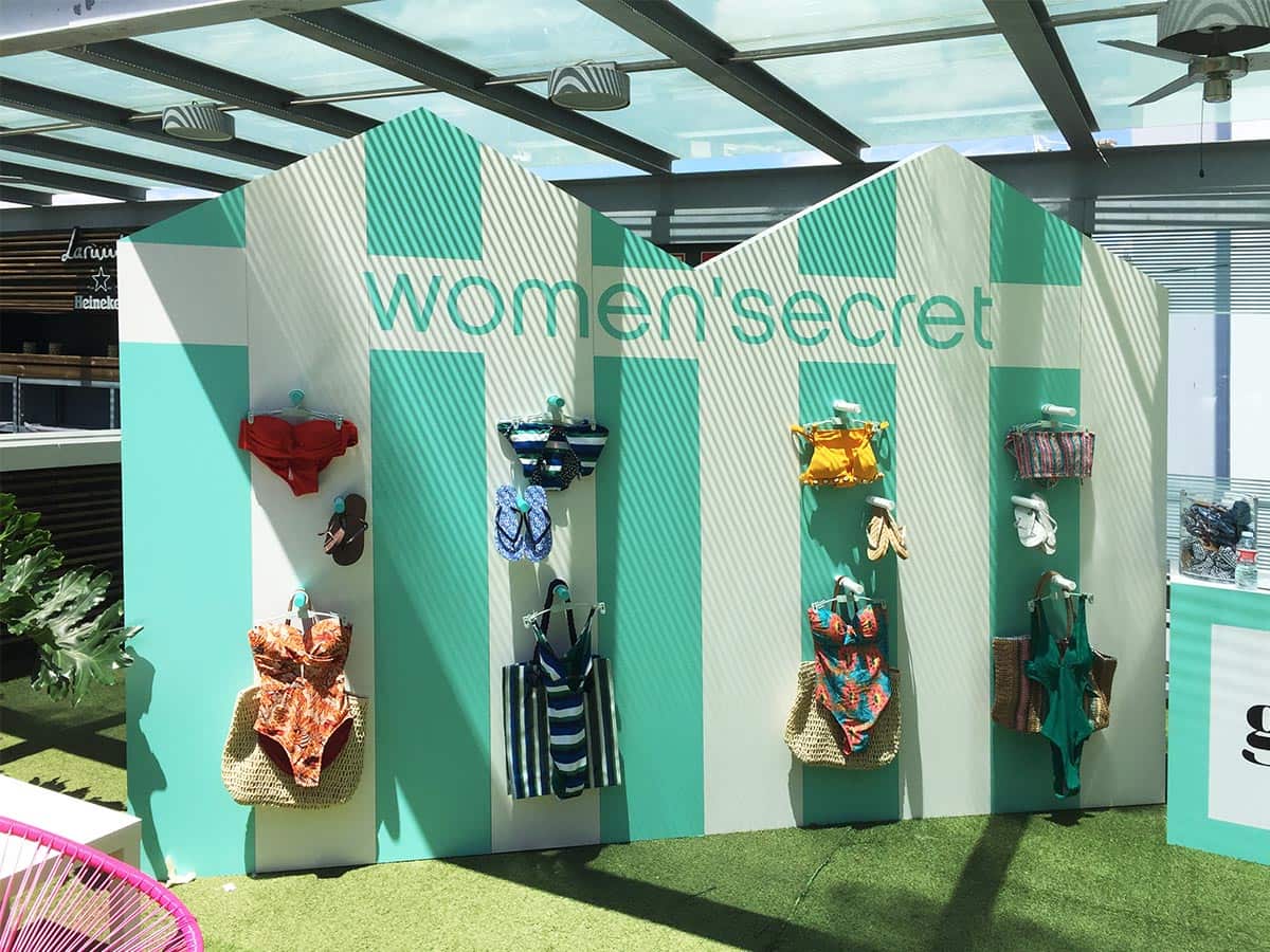 Diseño de espacios con dibond para un evento de Women Secret