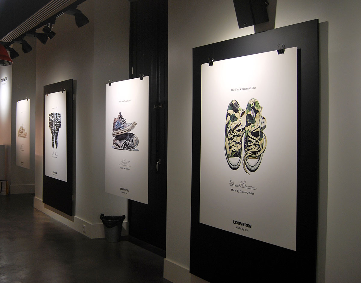 Impresión gráfica en PVC de gran formato para el evento de Converse