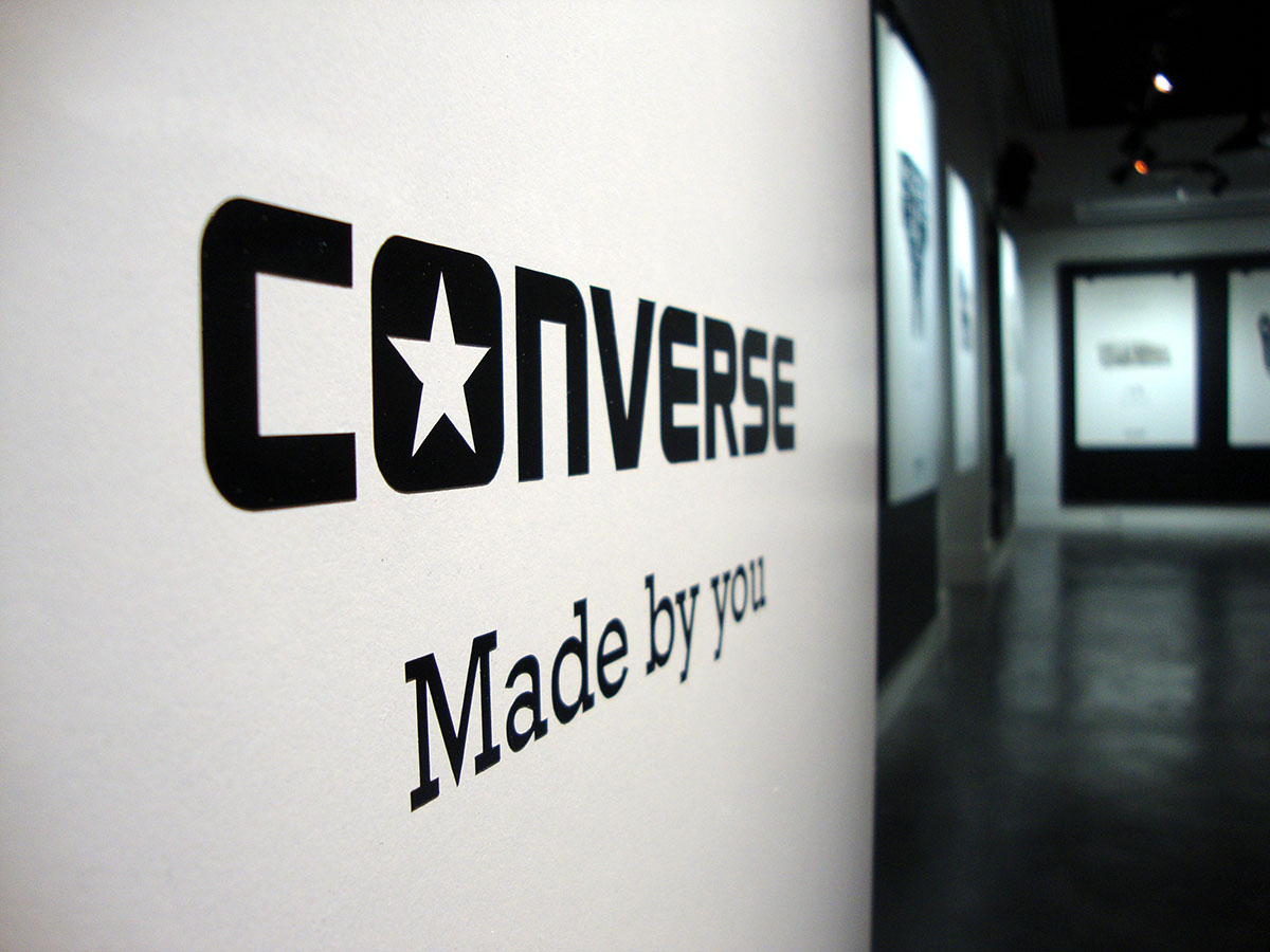 Producción de letras corpóreas para el evento de Converse