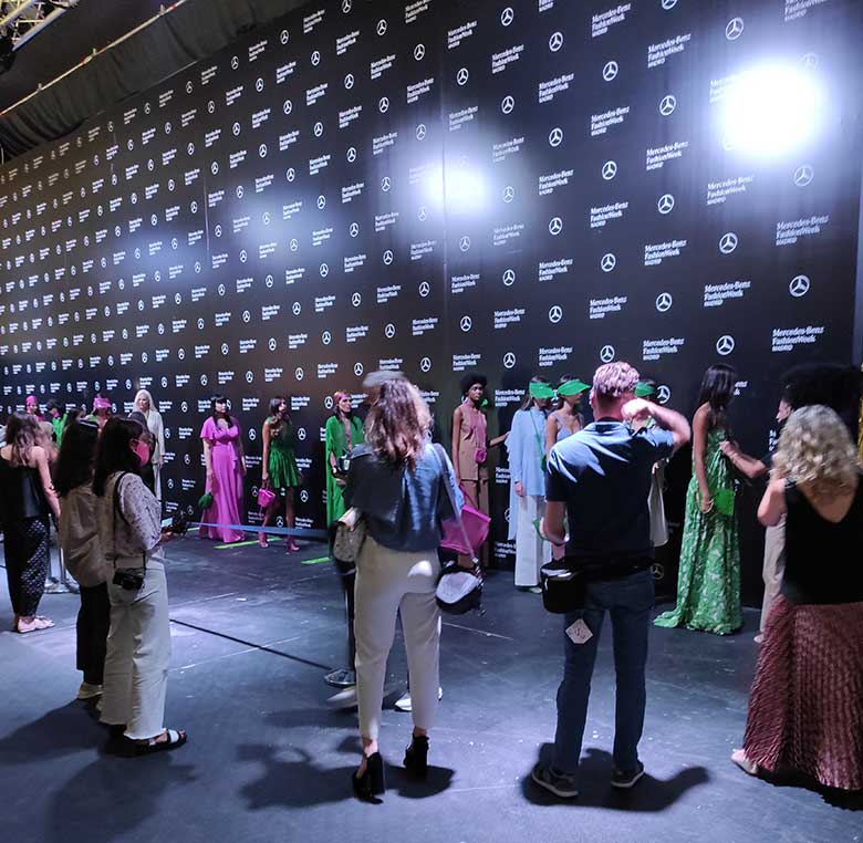 Producción gráfica para la Mercedes-Benz Fashion Week.