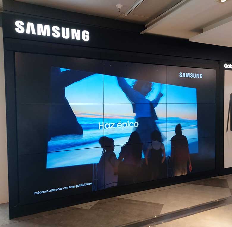 Comunicación visual con pantallas para Samsung