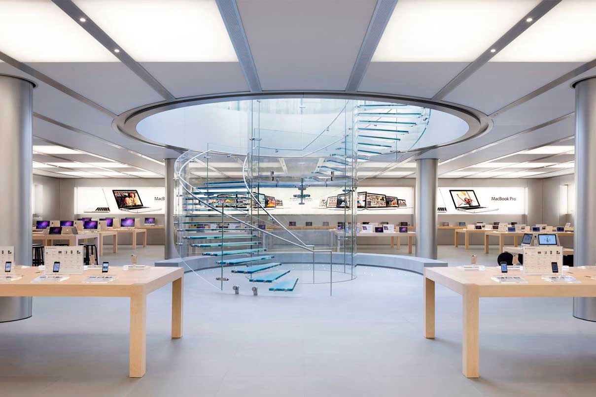 Mobiliario para una tienda Apple