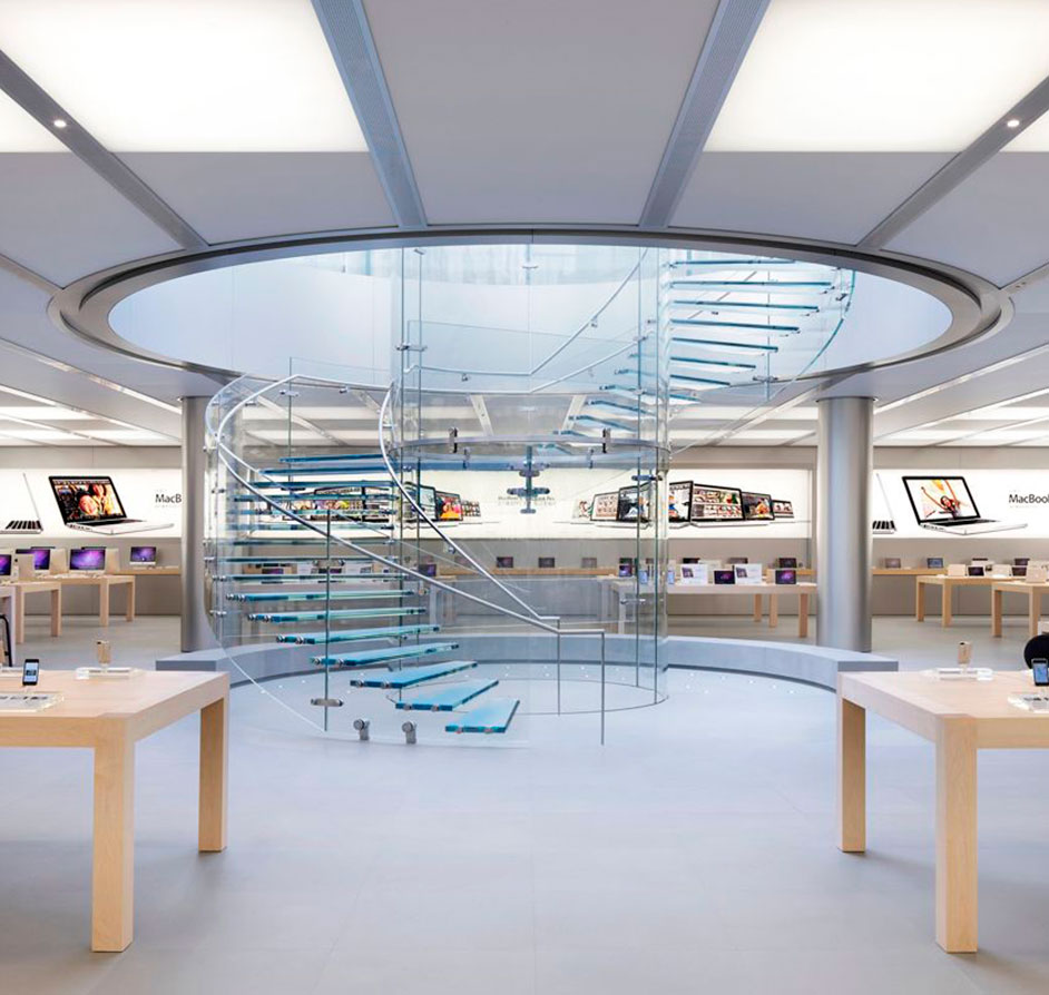 Mobiliario para una tienda Apple en China