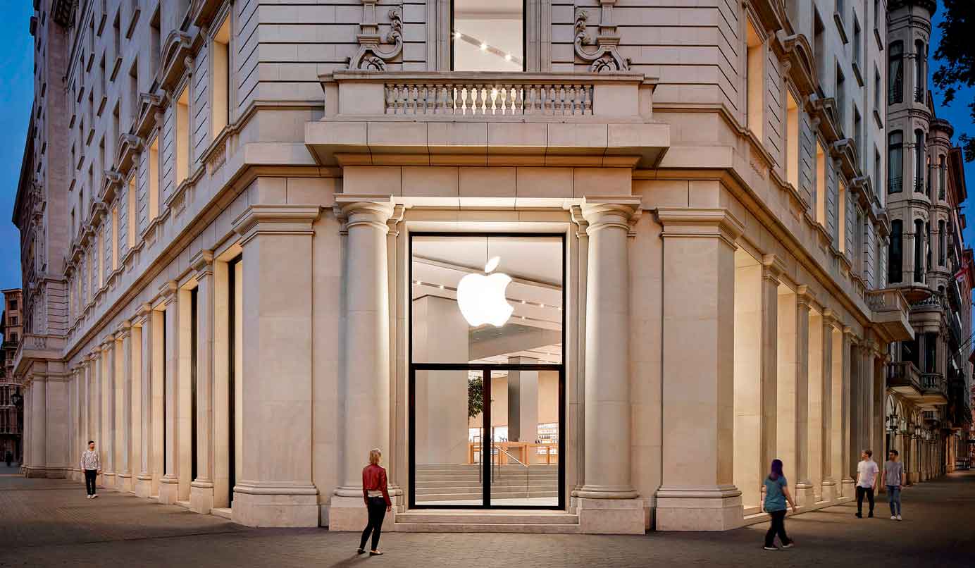 Fachada de una tienda Apple