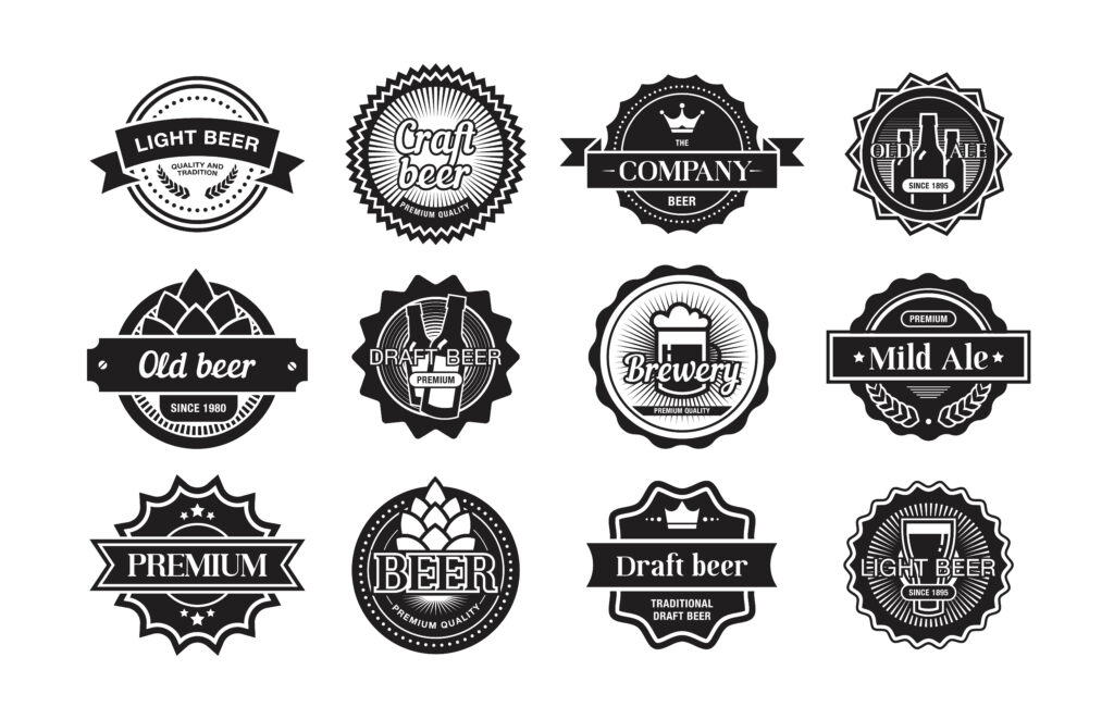 Diseños de logotipos para marcas de cervezas