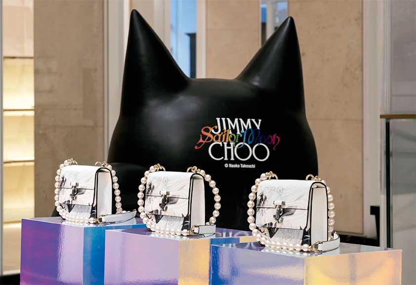 Decoración para un pop-up de Jimmy Choo