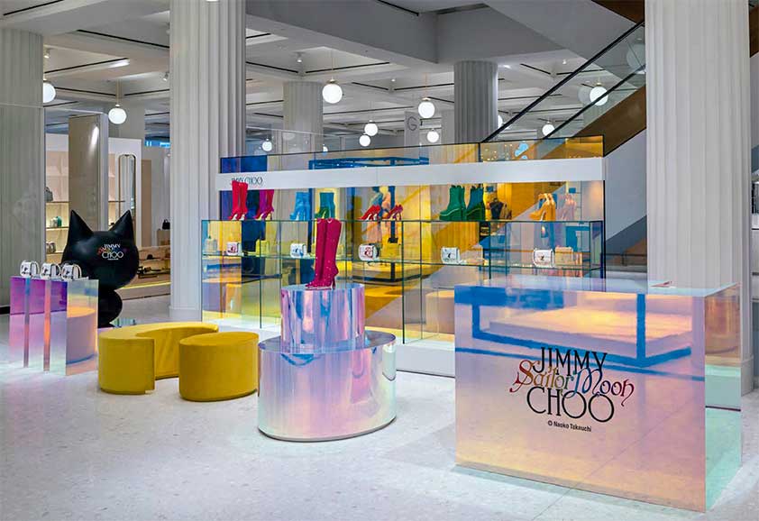 Mobiliario personalizado para una tienda Jimmy Choo en Londres