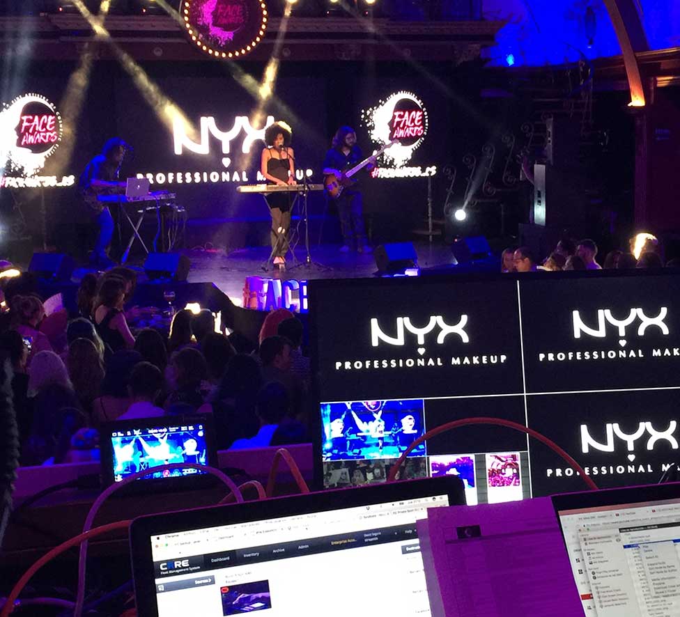 Producción de evento para NYX Cosmetics