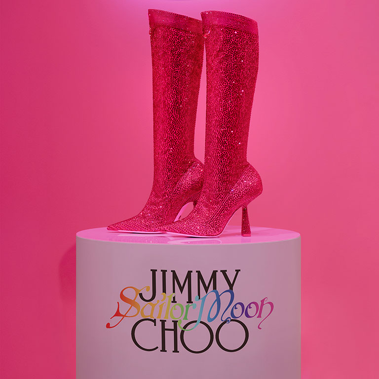 Mobiliario para un pop up de Jimmy Choo x Sailor Moon