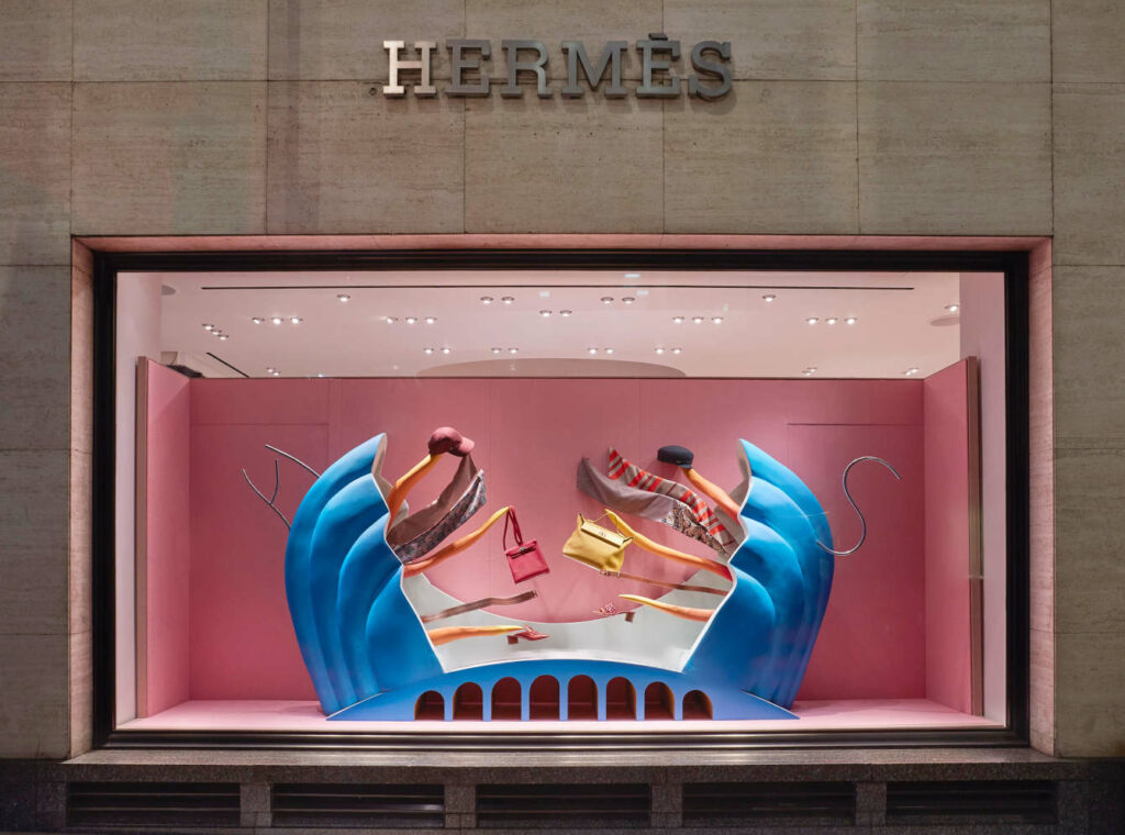 Escaparate Hermès en Londres