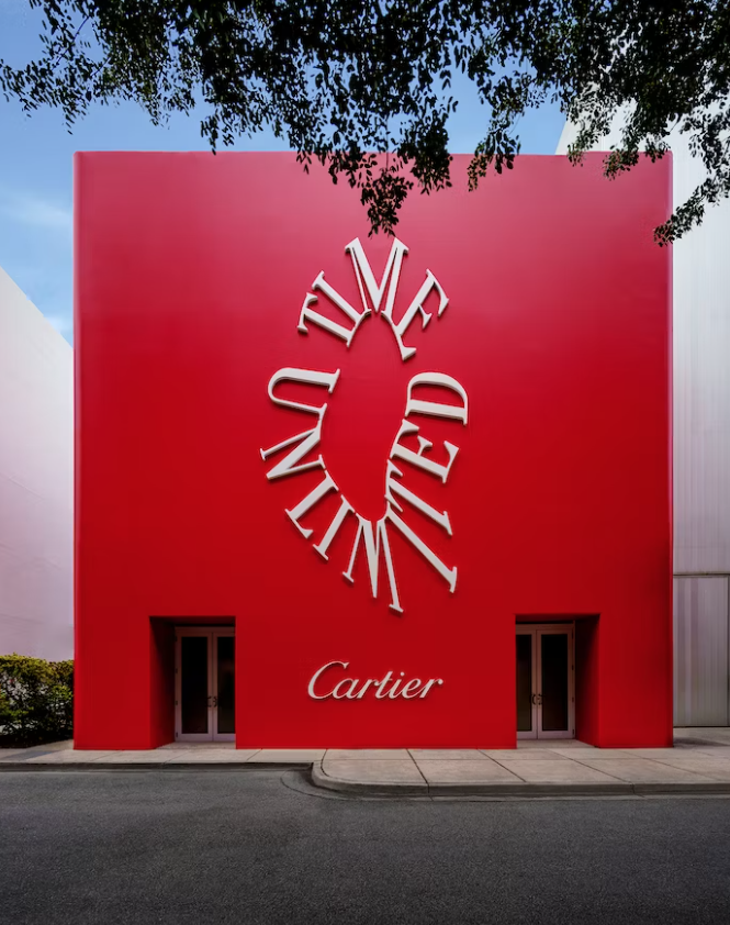 Pop up de Cartier, campaña navidad 23/24. Experiencia inmersiva, situada en Miami, USA.