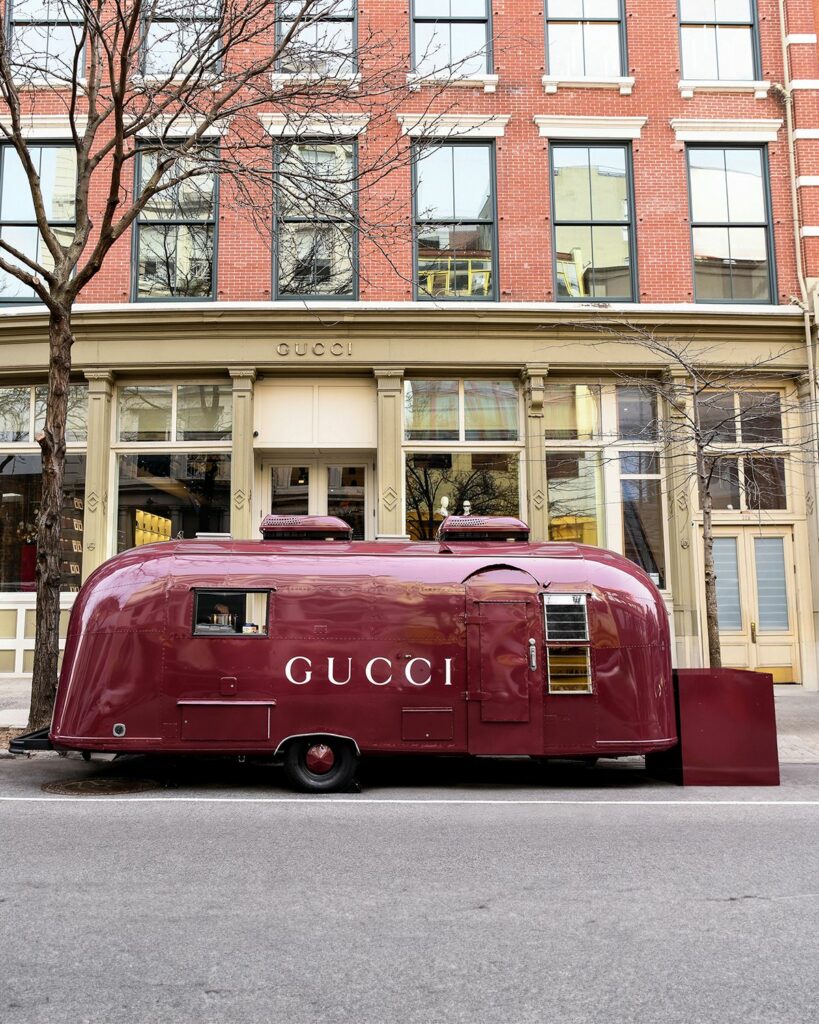 Pop up de la firma Gucci, para celebrar la NYFW.