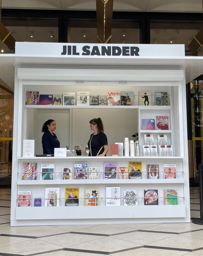 Pop up, quiosco de Jil Sander.