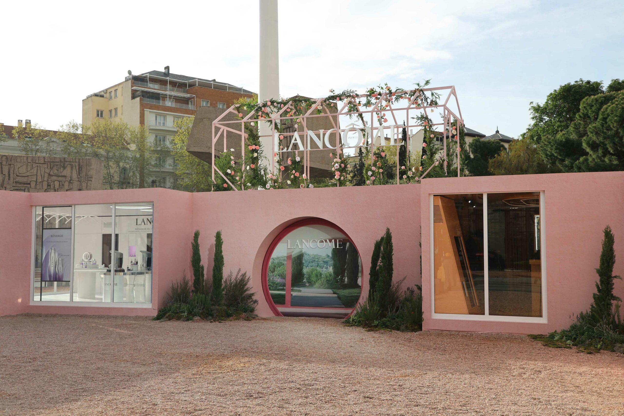 Evento sostenible pop up store Lancôme