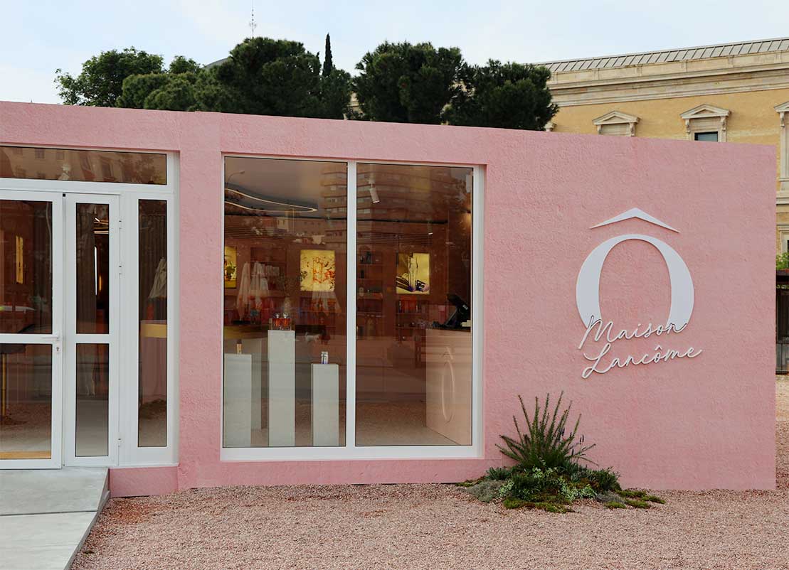 Evento sostenible pop up store Lancôme