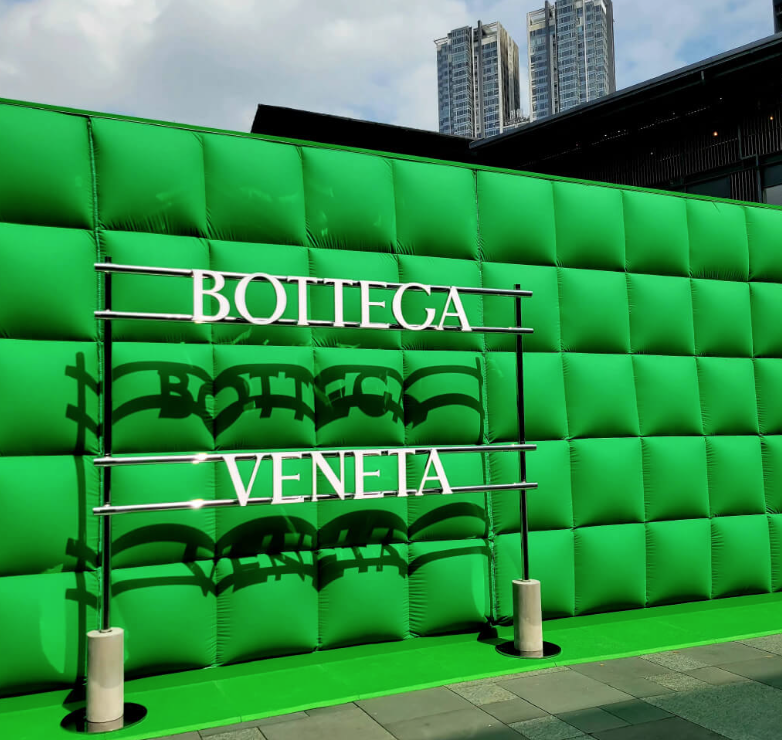 Pop up de Bottega Veneta, ubicada en China.