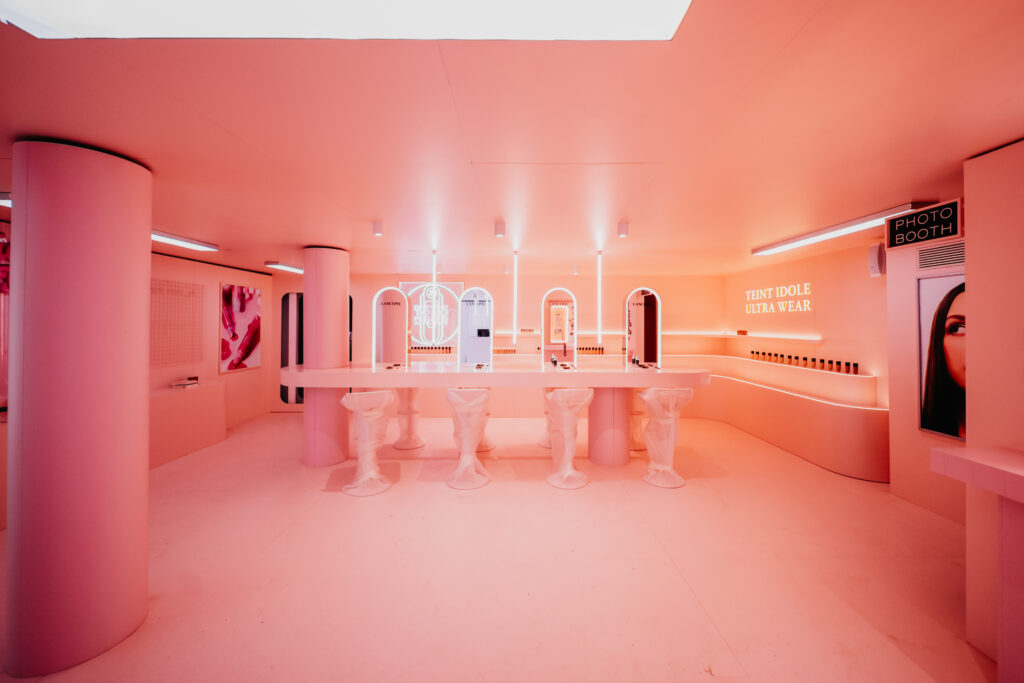 Pop-up Lancôme en Madrid. Diseño de espacios físicos