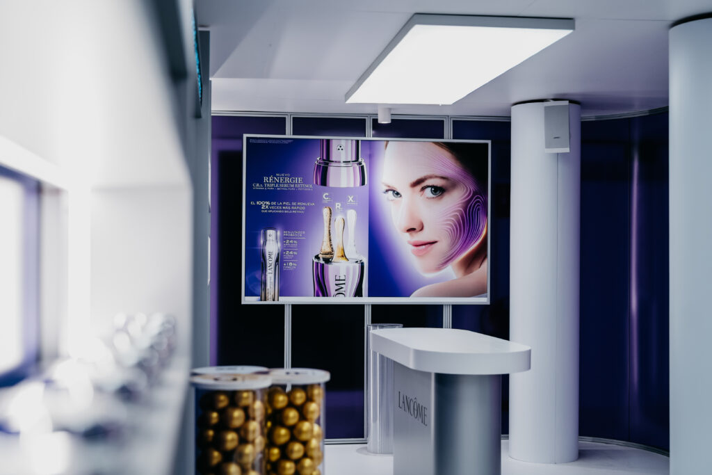 Pop-up Lancôme en Madrid. Diseño de espacios físicos