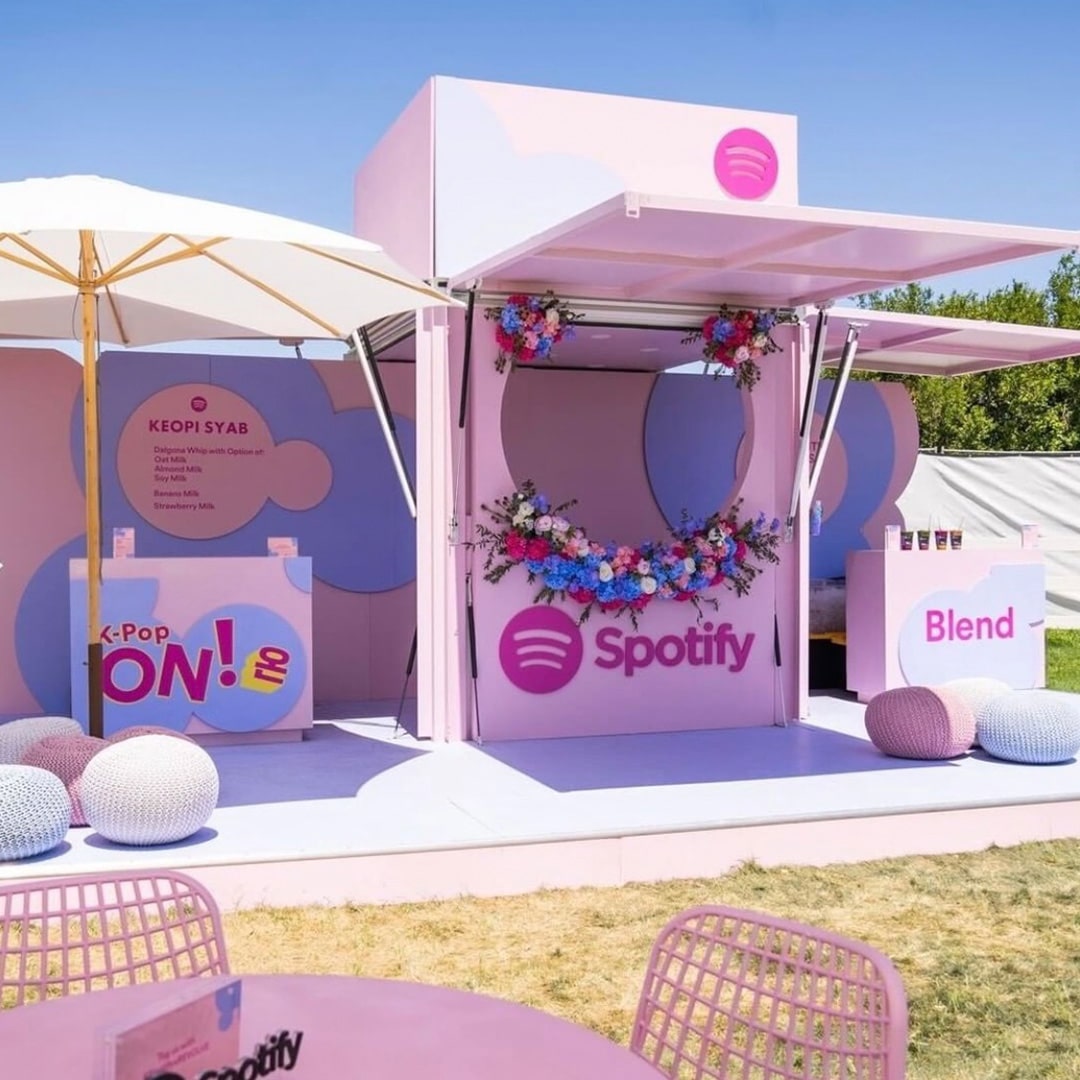 Spotify pop-up in Coachella